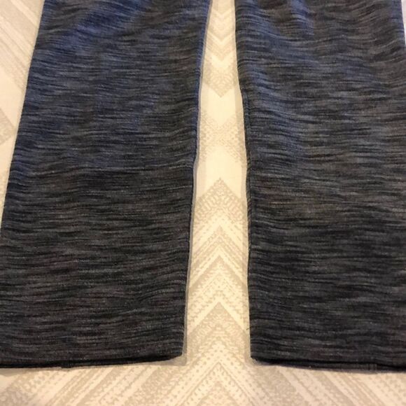 Athleta Gray & Black Striped Pocket Leggings - Picture 6 of 7